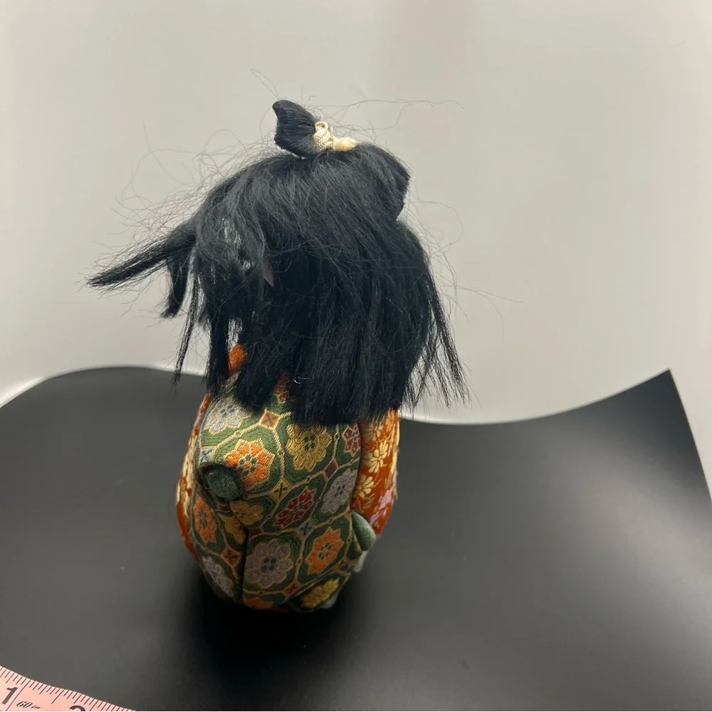 Vintage Japanese Kimekomi Doll Silk Kimono Traditional Folk Craft Japan